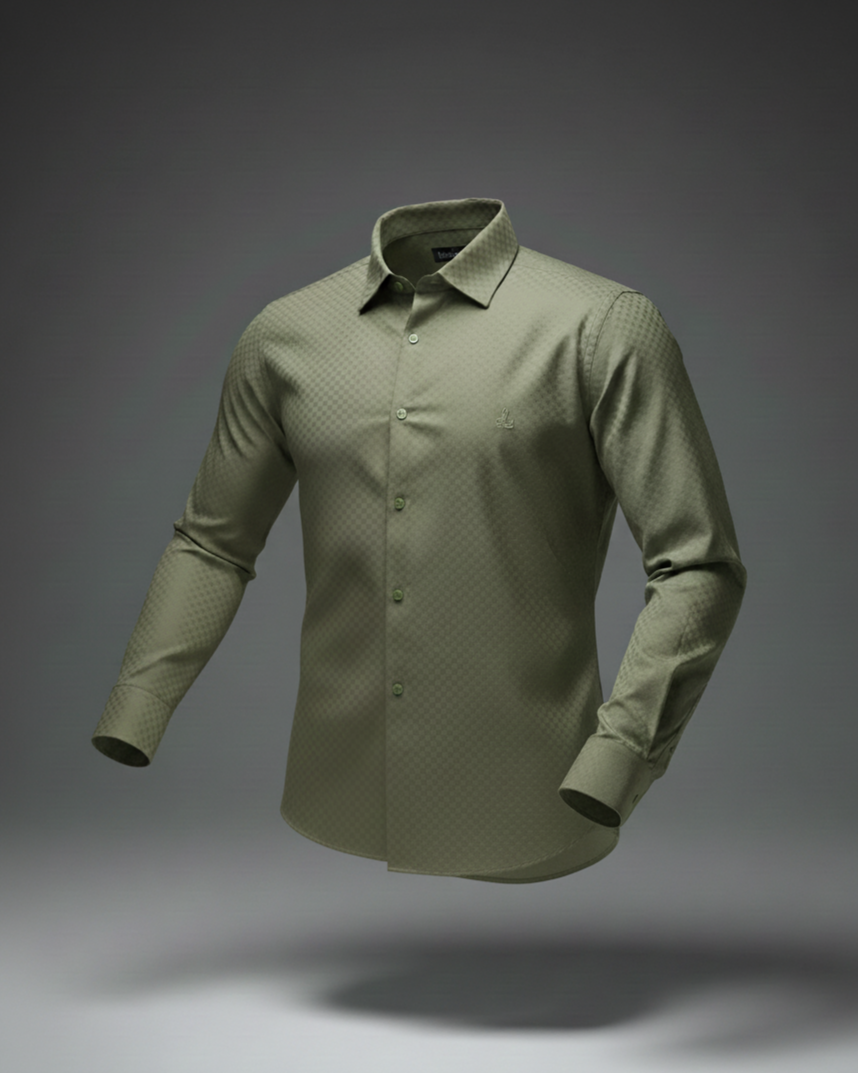 Self Design Cotton Shirt