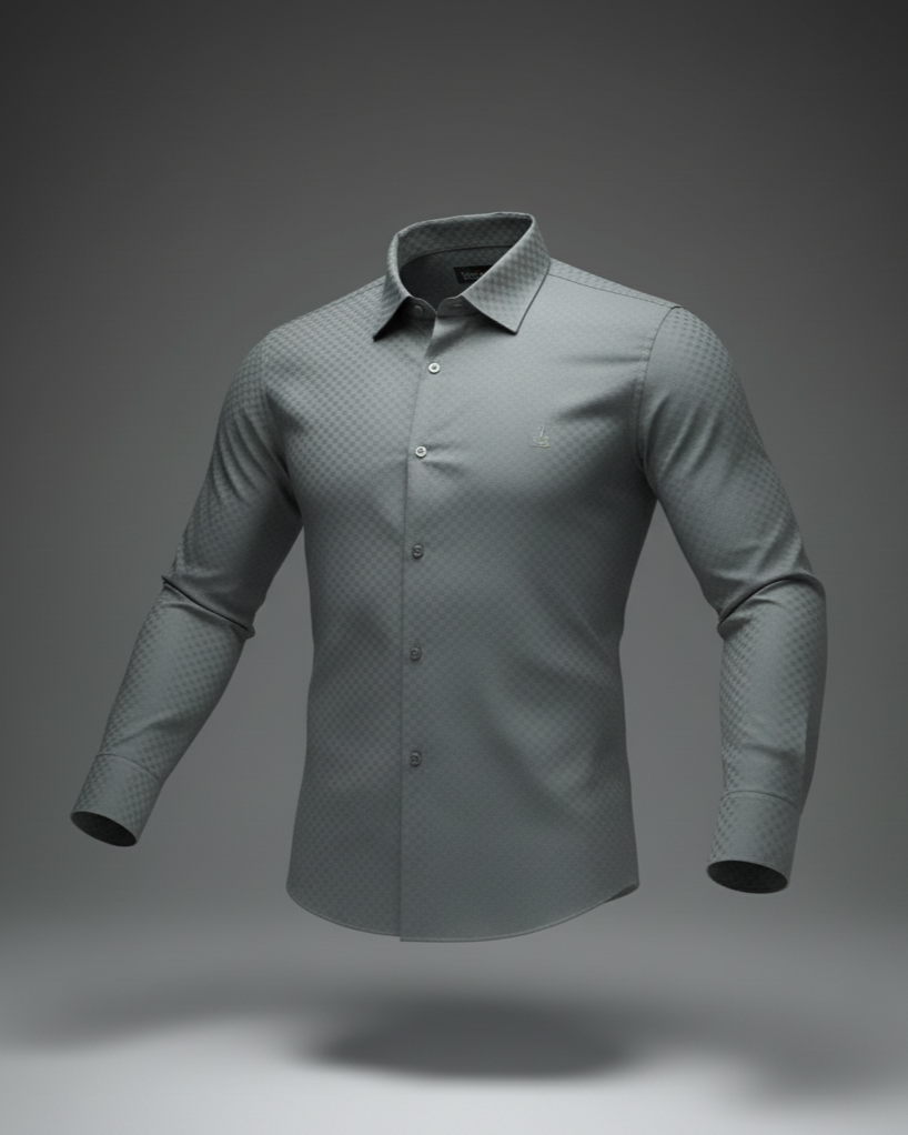 Self Design Cotton Shirt