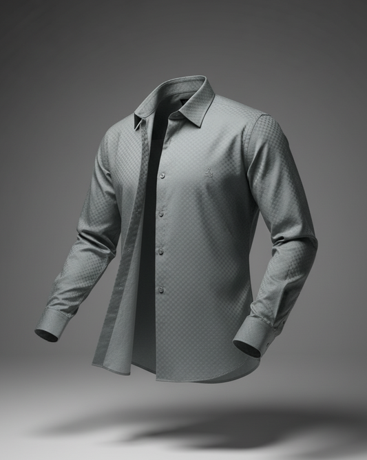 Self Design Cotton Shirt