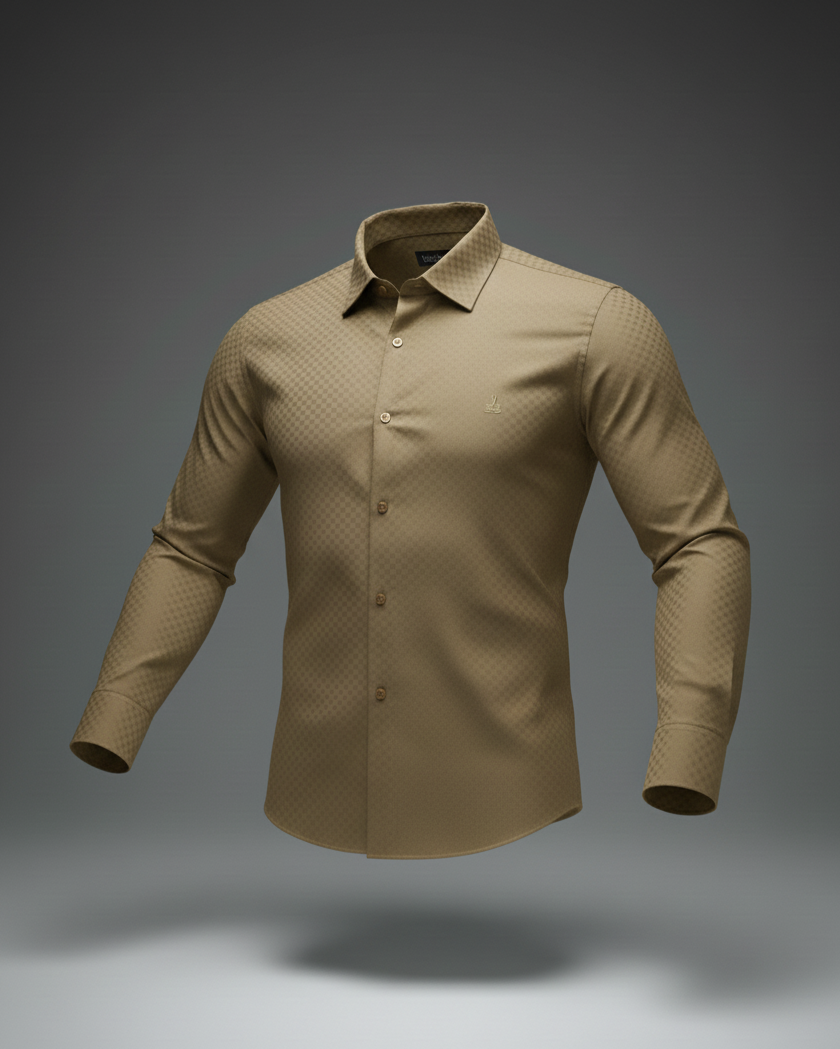 Self Design Cotton Shirt